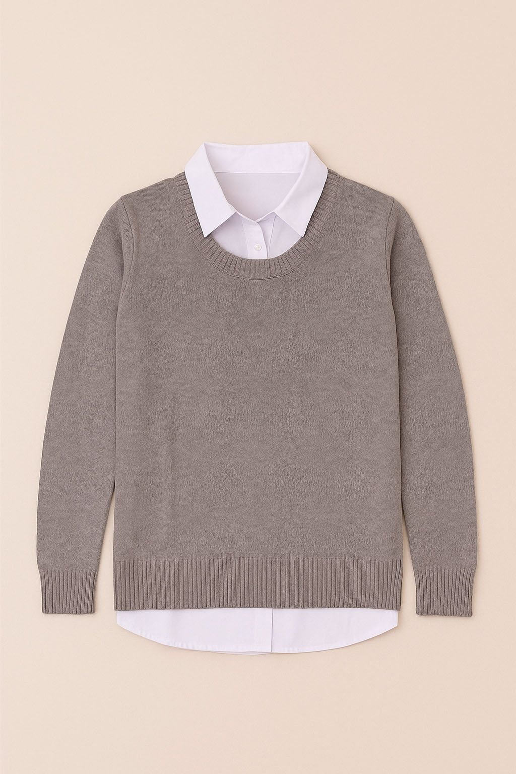 Jersey con cuello camisa